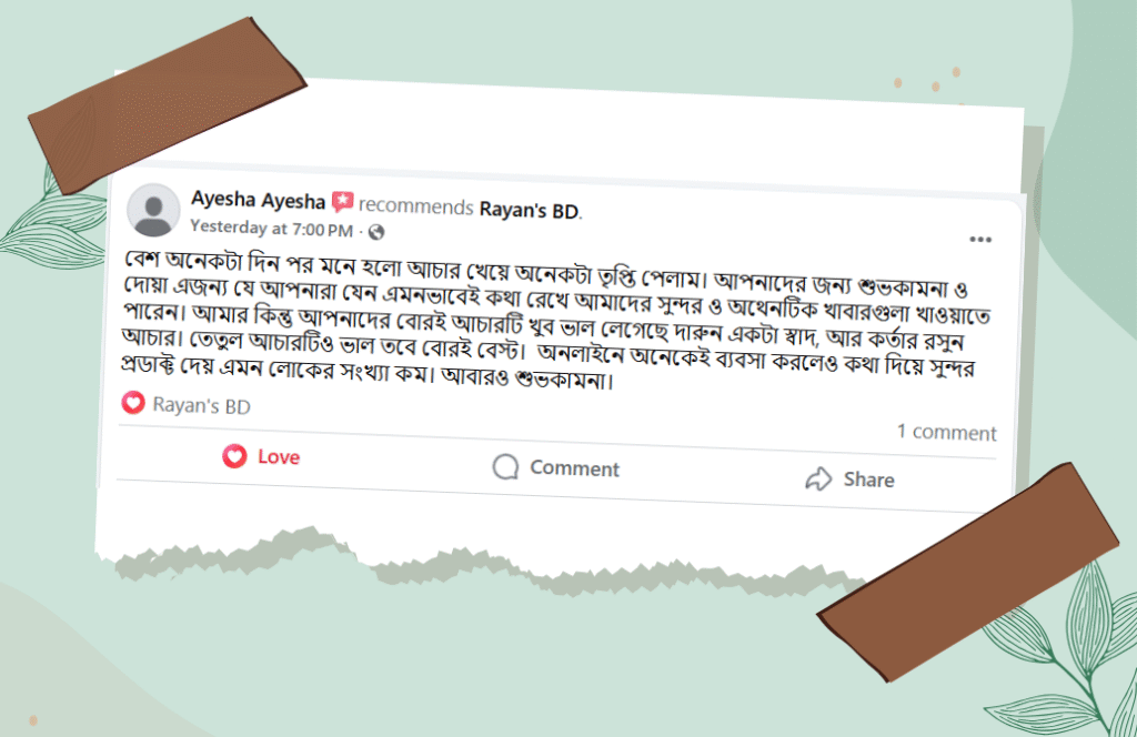 Customer Review (5)
